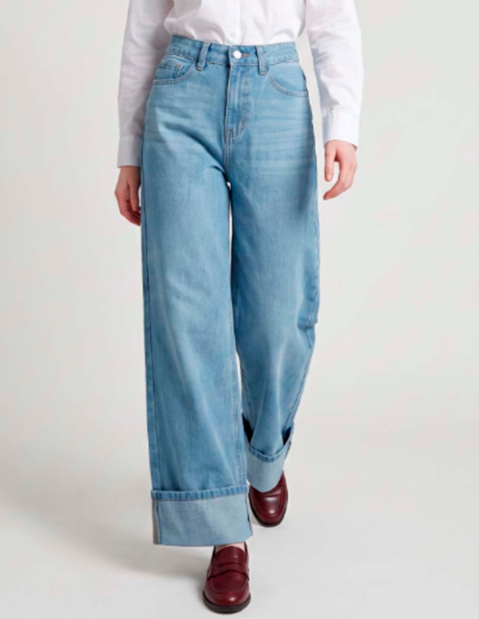 Jeans wide leg para mujer 2