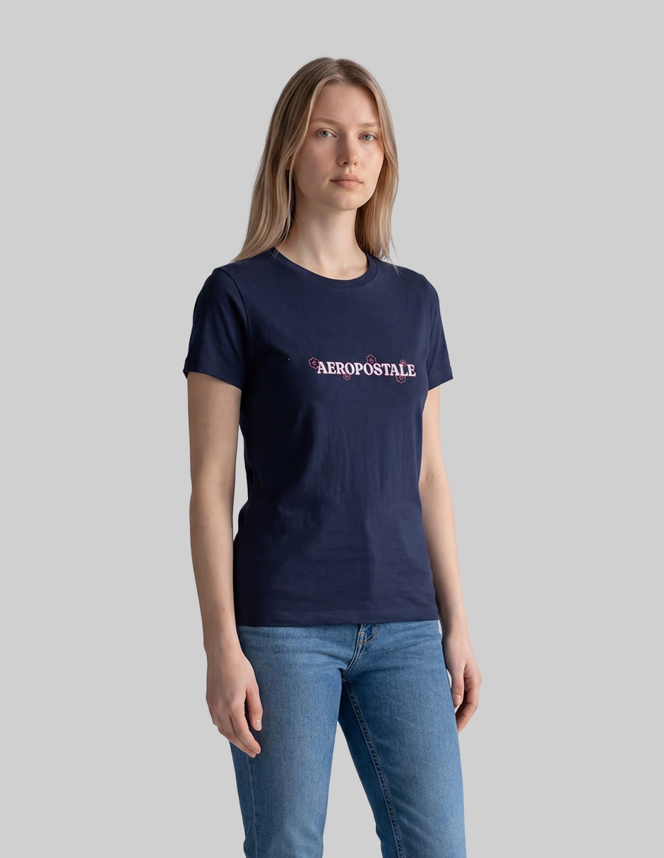 Playera manga corta ropa cuello redondo para mujer 2