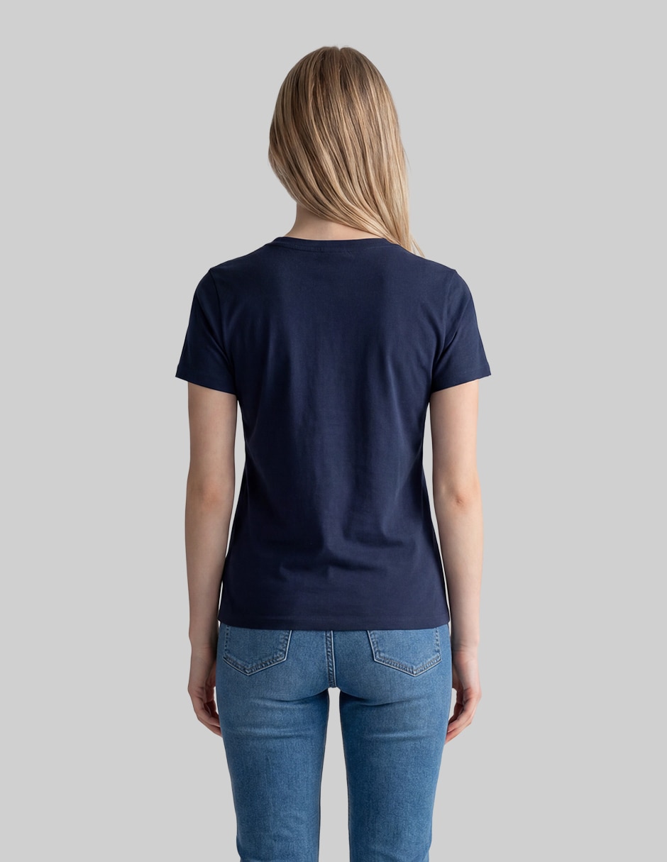 Playera manga corta ropa cuello redondo para mujer 3