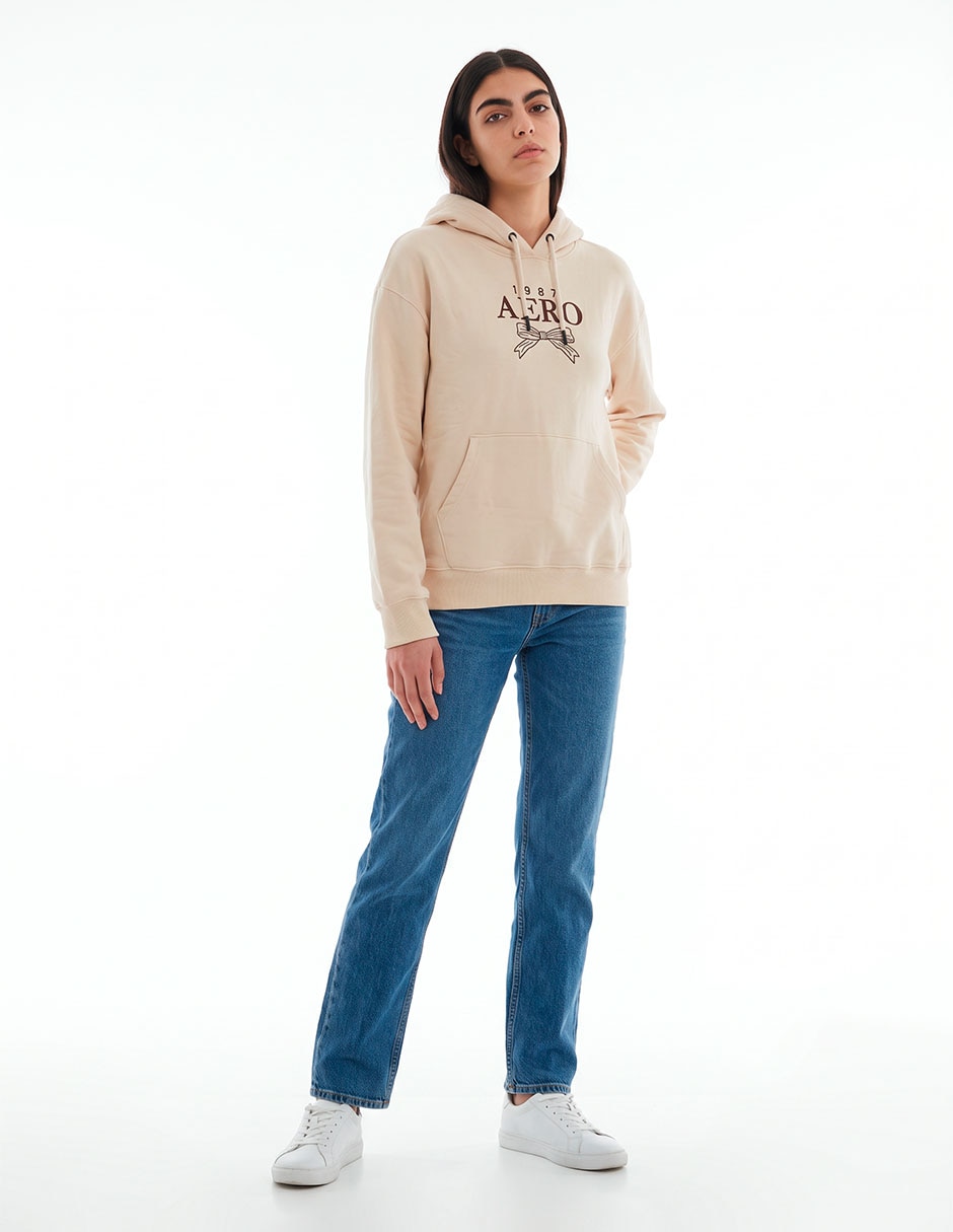Sudadera con capucha y bolsa aéropostale coleccion para mujer 3