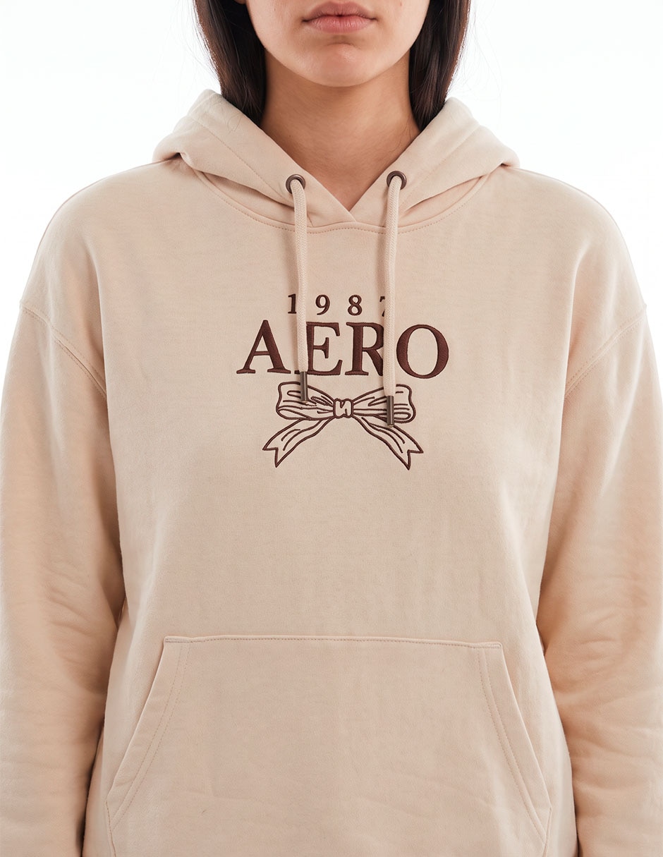 Sudadera con capucha y bolsa aéropostale coleccion para mujer 4