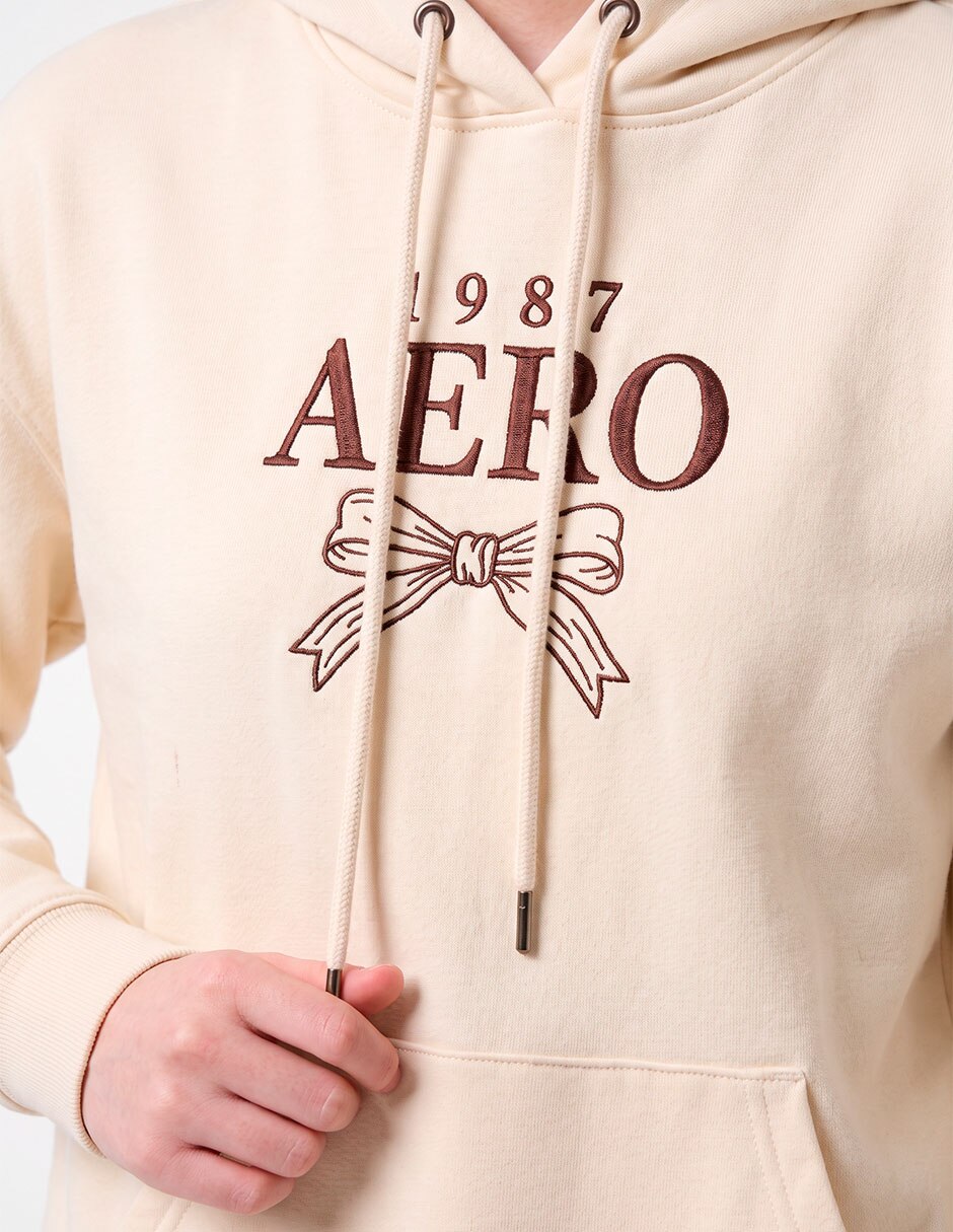 Sudadera con capucha y bolsa aéropostale coleccion para mujer 4