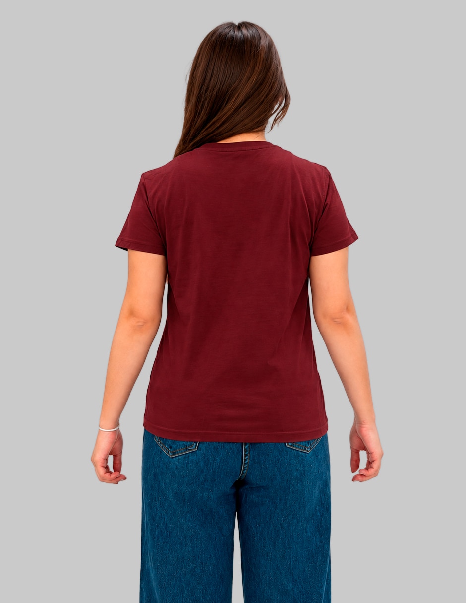 Playera manga corta cuello redondo para mujer 3