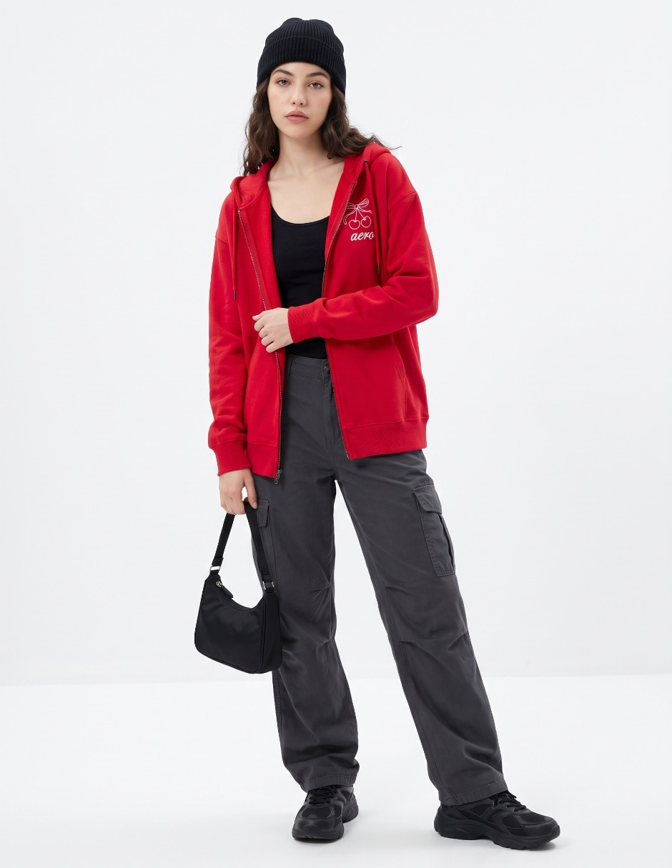 Sudadera con capucha y bolsa para mujer 3