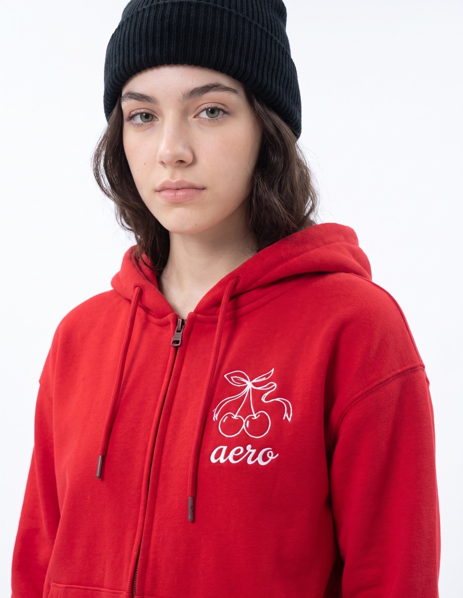 Sudadera con capucha y bolsa para mujer 4