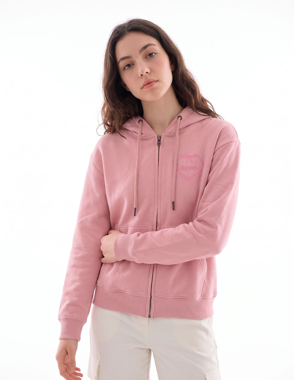 Sudadera con capucha y bolsa aéropostale coleccion para mujer 4