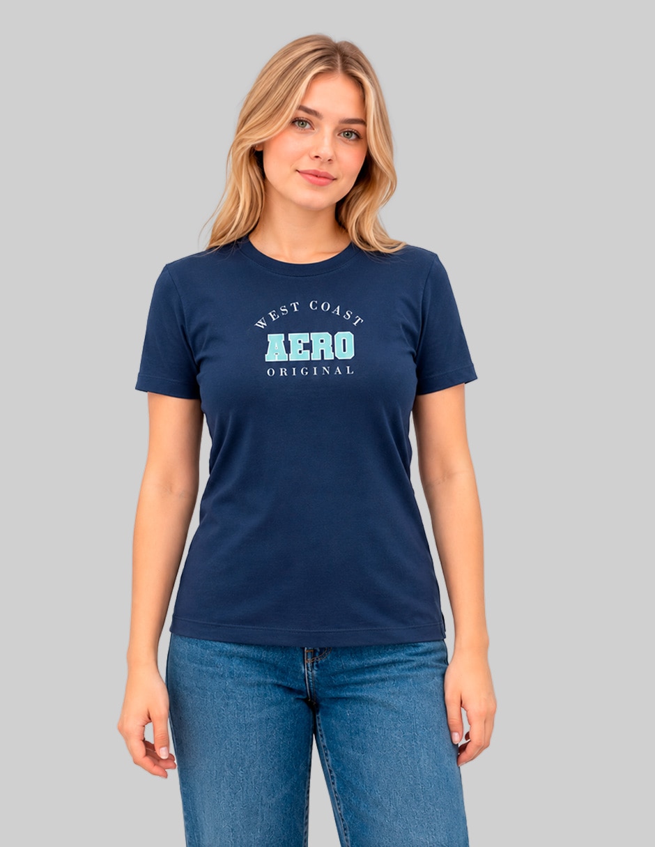 Playera manga corta cuello redondo para mujer Playera manga corta cuello redondo para mujer