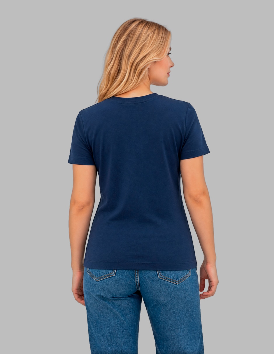 Playera manga corta cuello redondo para mujer 2