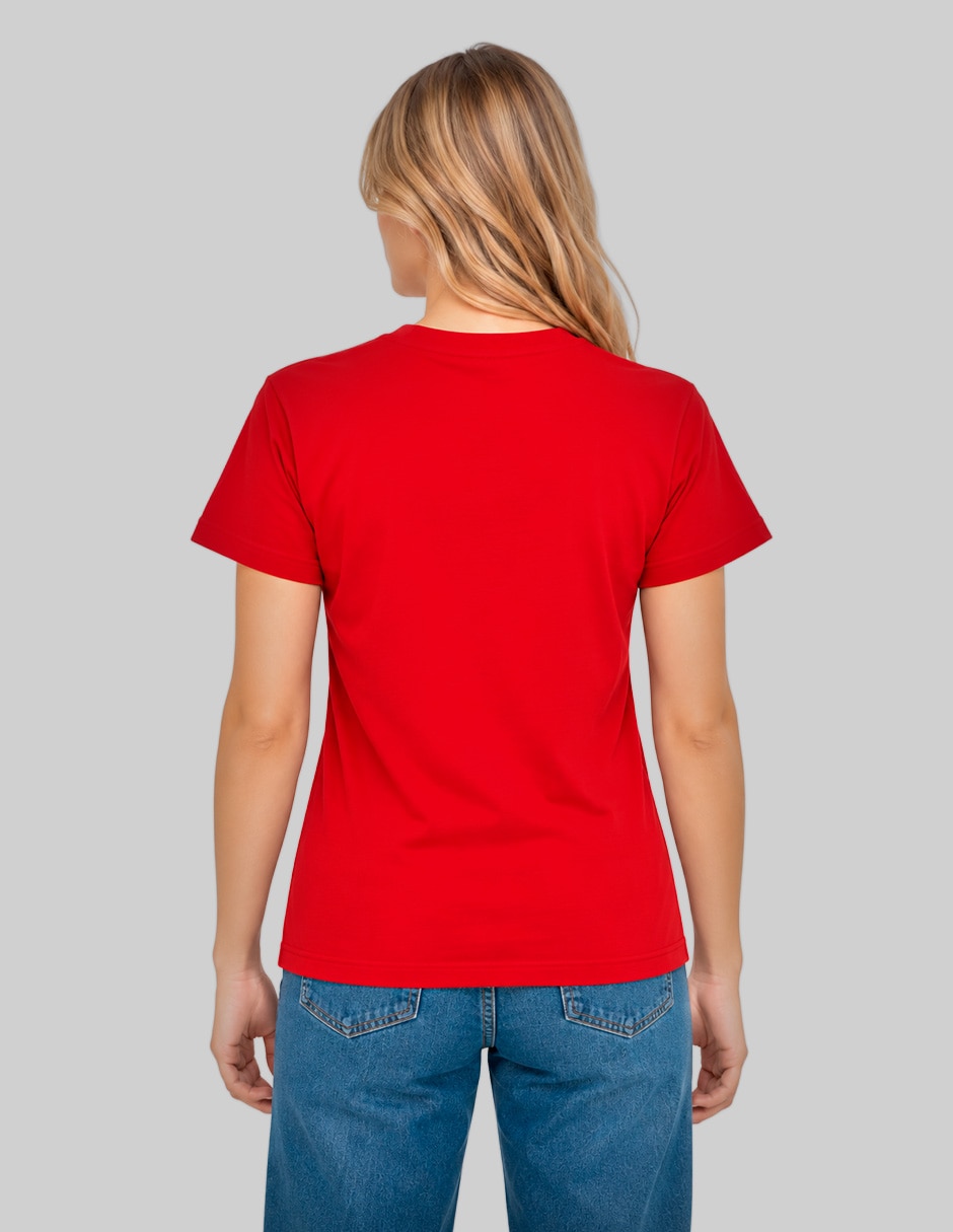 Playera manga corta cuello redondo para mujer 2