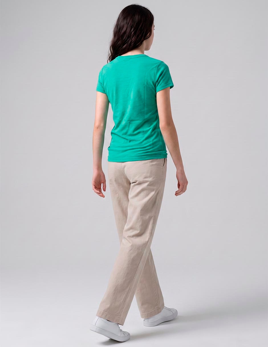 Playera manga corta abercrombie & fitch cuello redondo para mujer 4