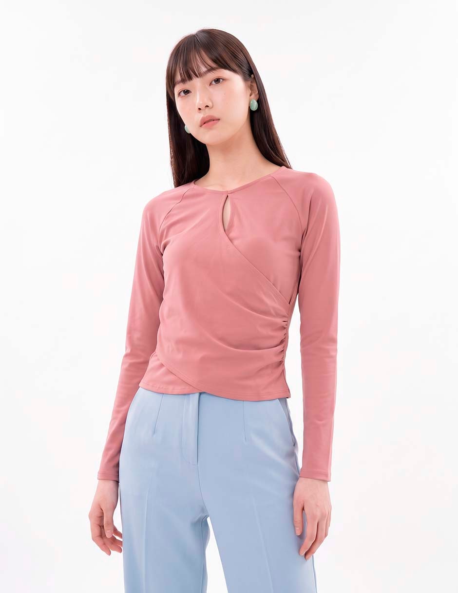 Blusa manga larga para mujer