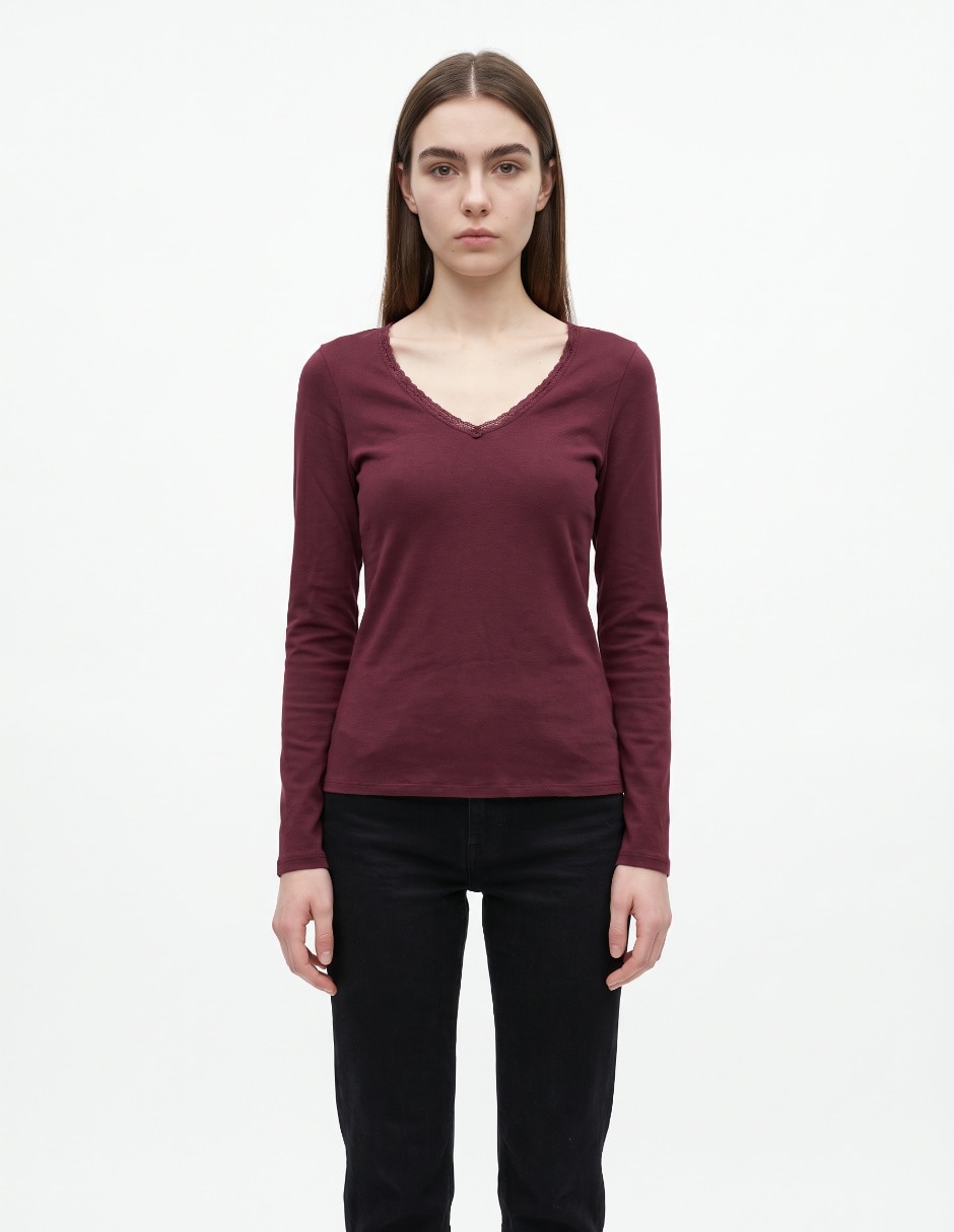 Blusa manga larga para mujer Blusa manga larga para mujer