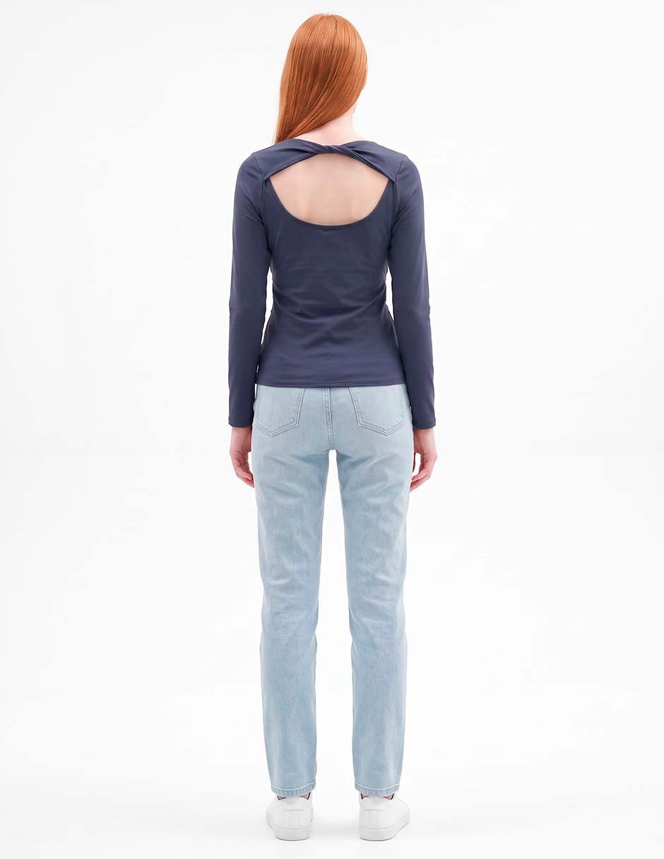Blusa manga larga para mujer 4