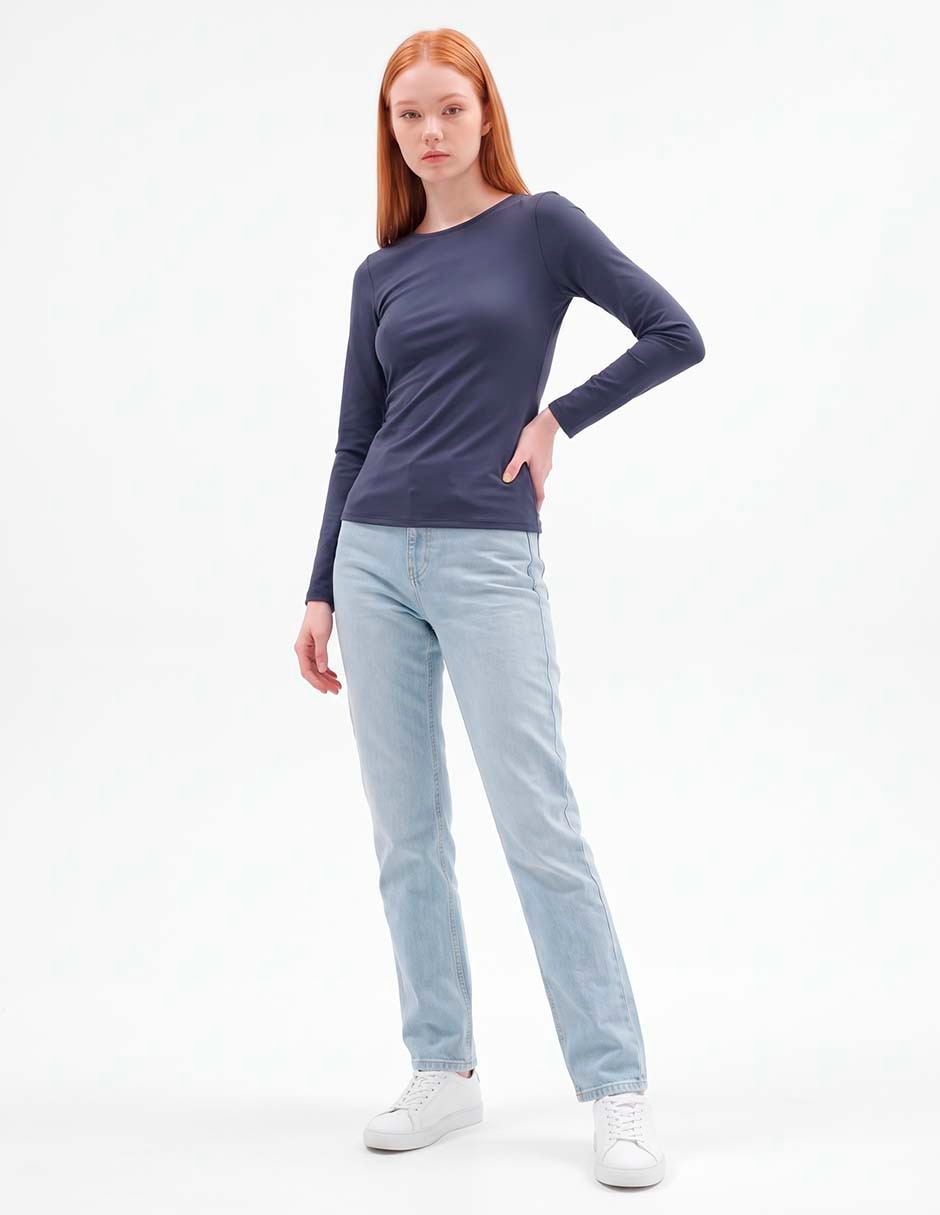 Blusa manga larga para mujer 3