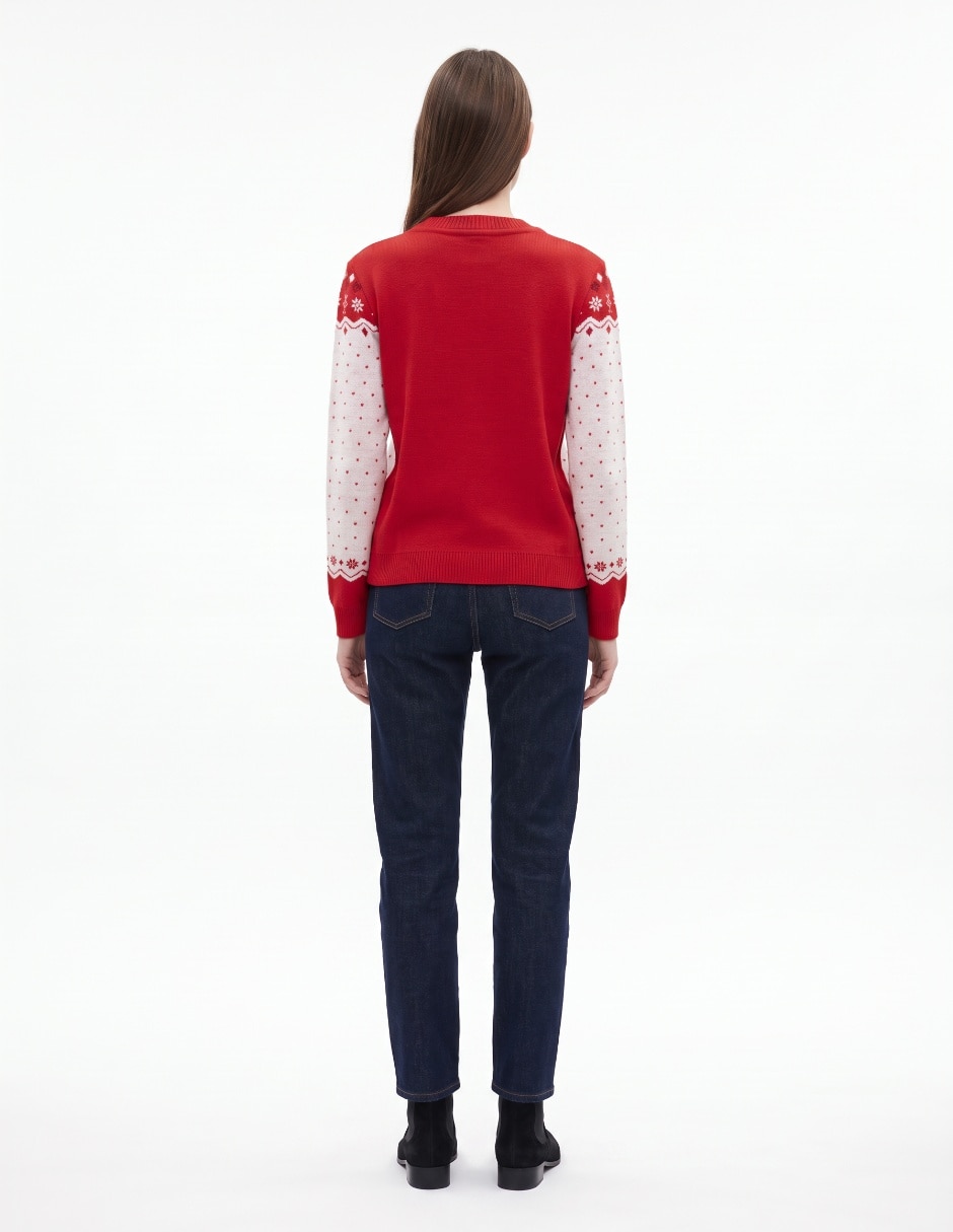 Suéter cuello redondo para mujer 2