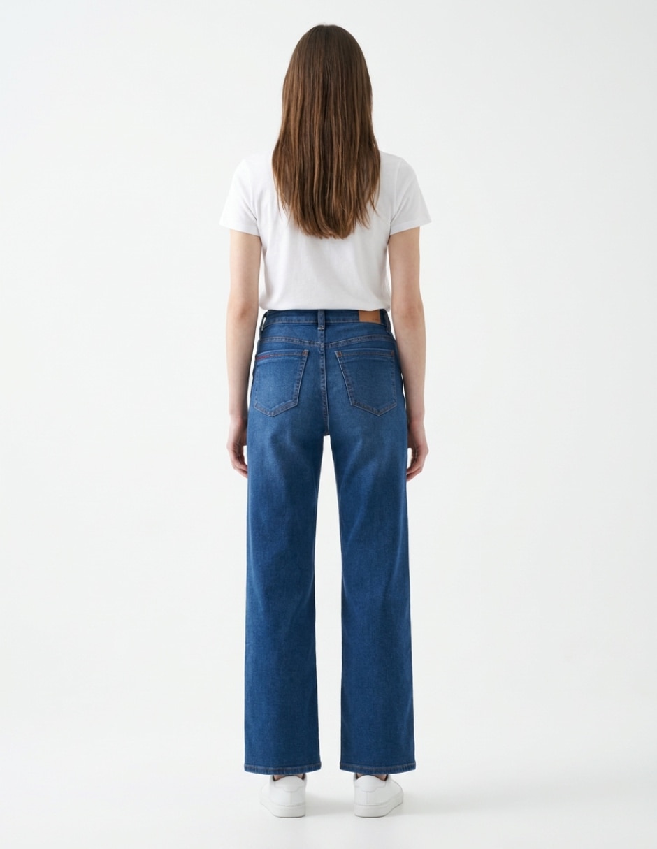 Jeans straight para mujer 2