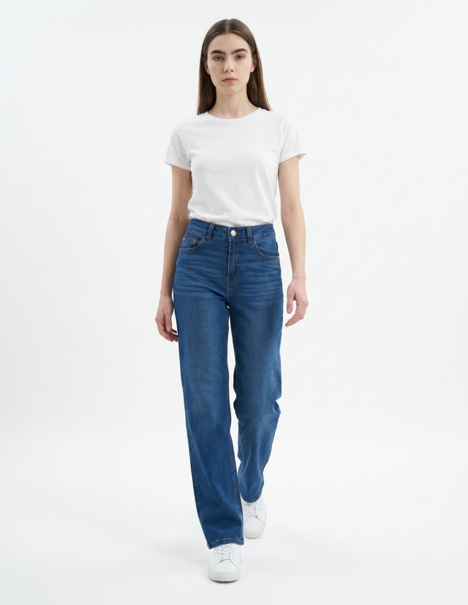 Jeans straight para mujer 3