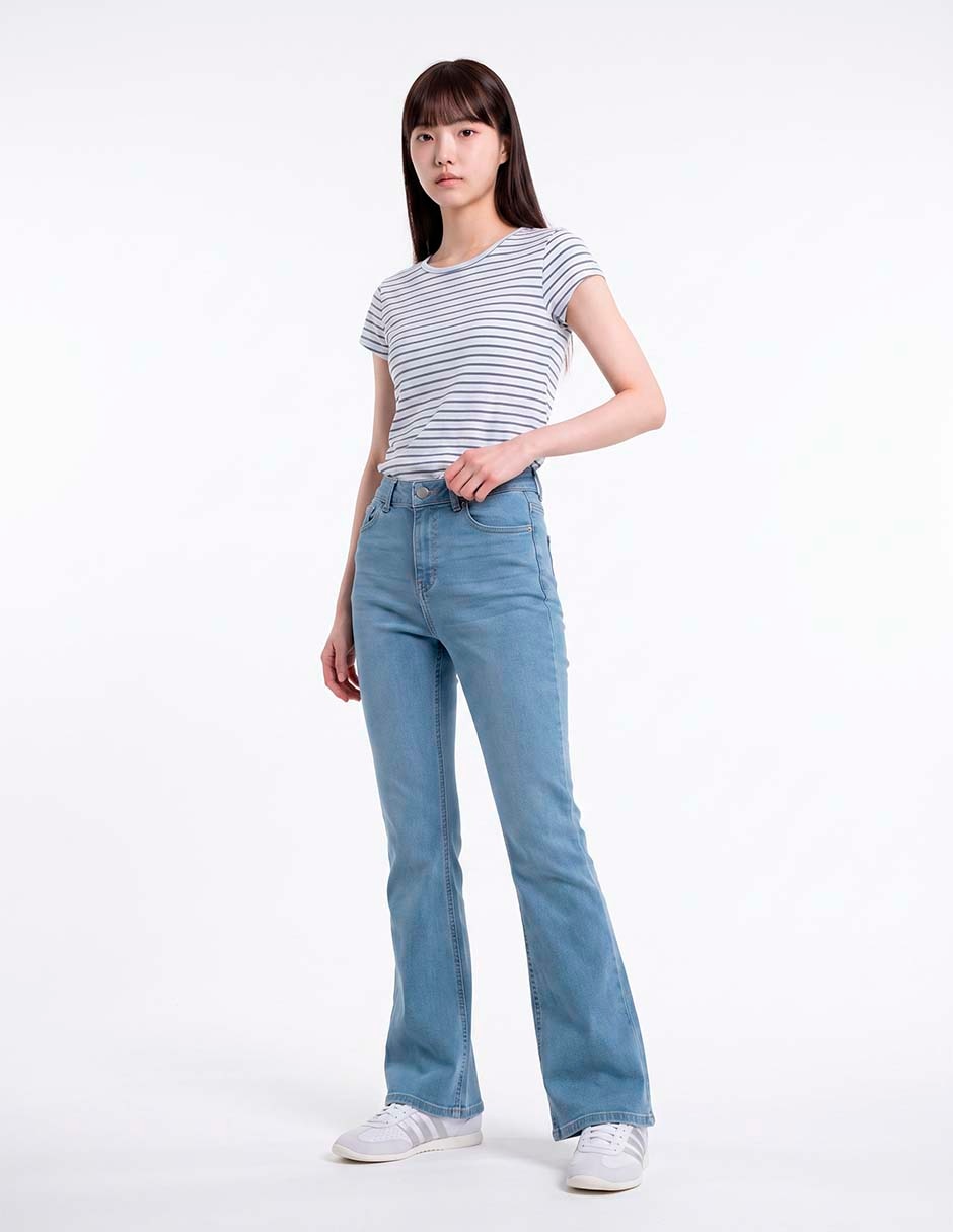 Jeans flare aeropostale a la cintura para mujer