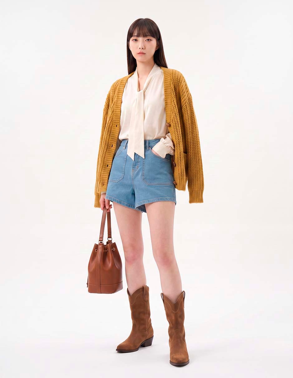 Short de mezclilla para mujer 5