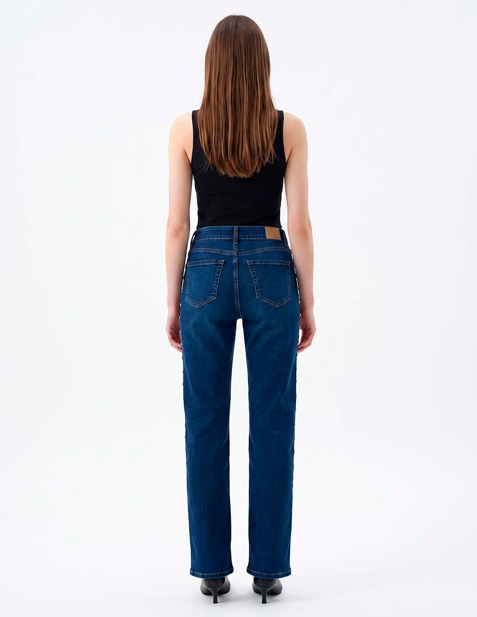 Jeans straight para mujer 2