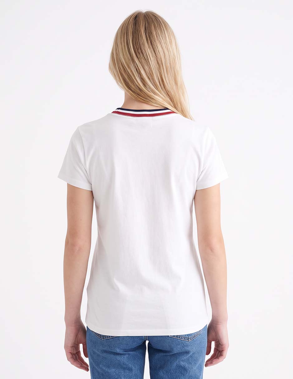 Playera manga corta cuello redondo para mujer 2