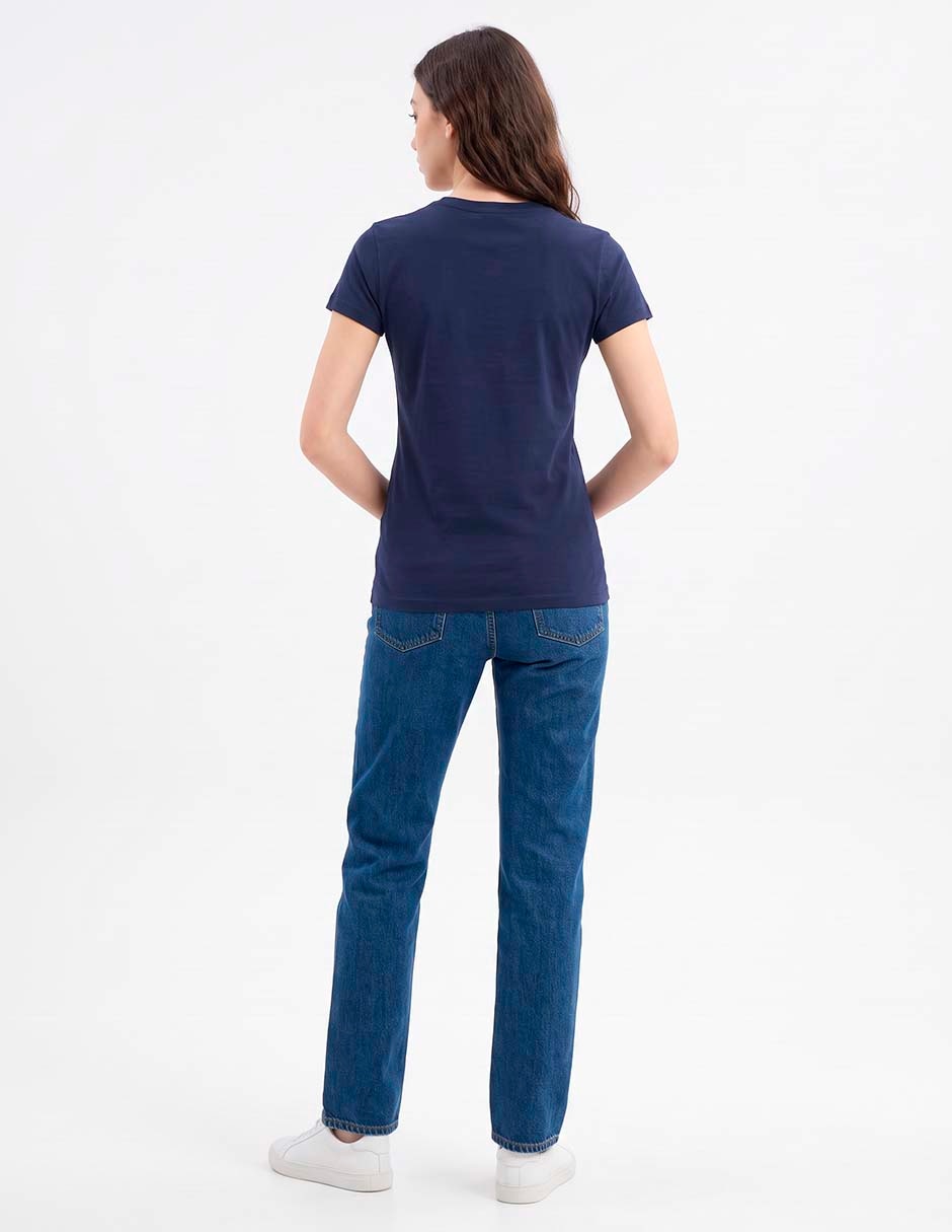 Playera manga corta cuello redondo para mujer 3
