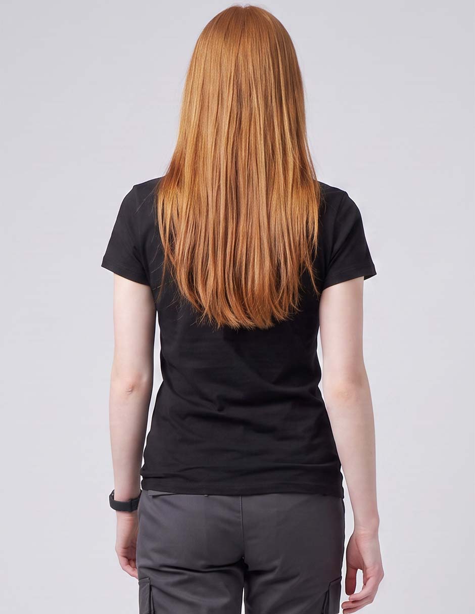 Playera manga corta cuello redondo para mujer 4