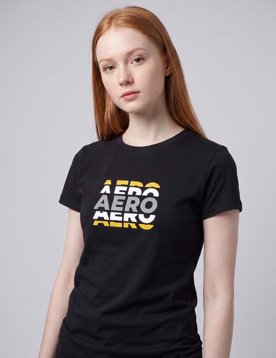 Playera manga corta cuello redondo para mujer 2