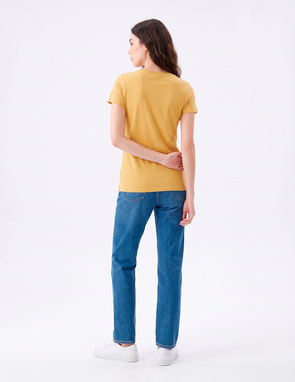 Playera manga larga cuello redondo para mujer 4