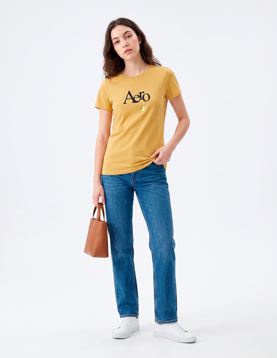 Playera manga larga cuello redondo para mujer 3