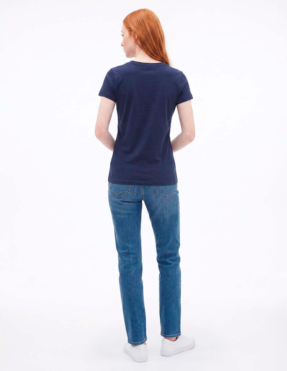 Playera manga corta cuello redondo para mujer 2