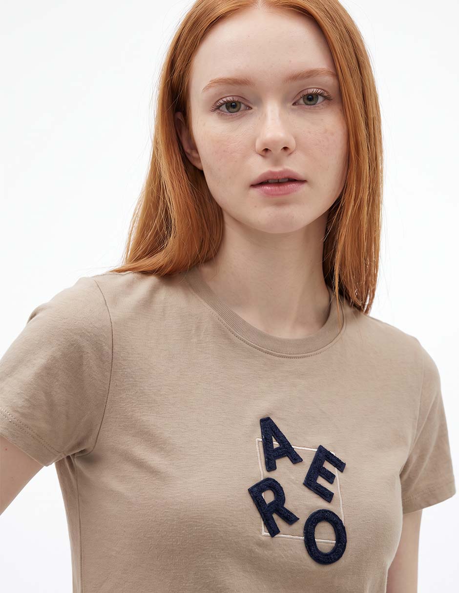 Playera manga corta cuello redondo para mujer 6