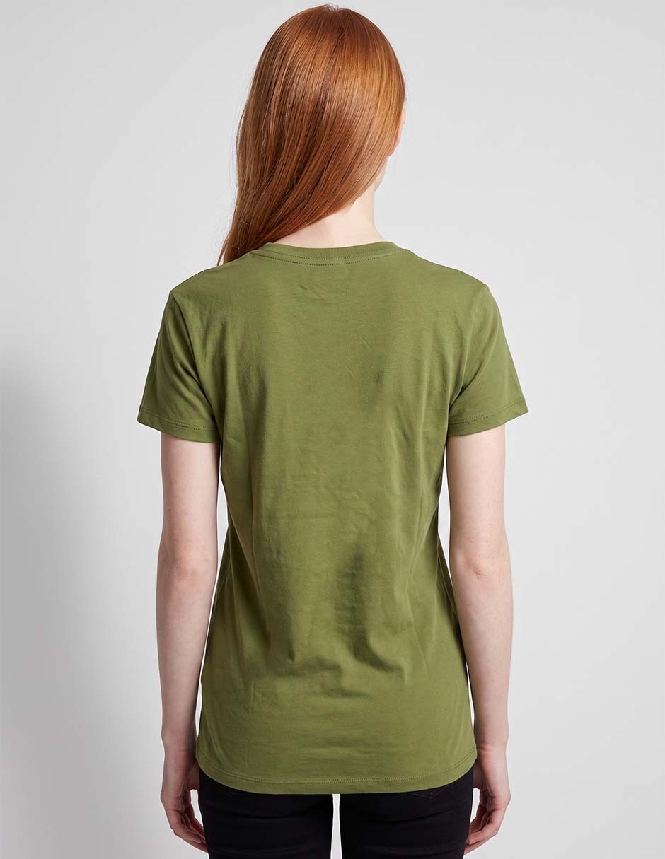 Playera manga corta cuello redondo mujer 2
