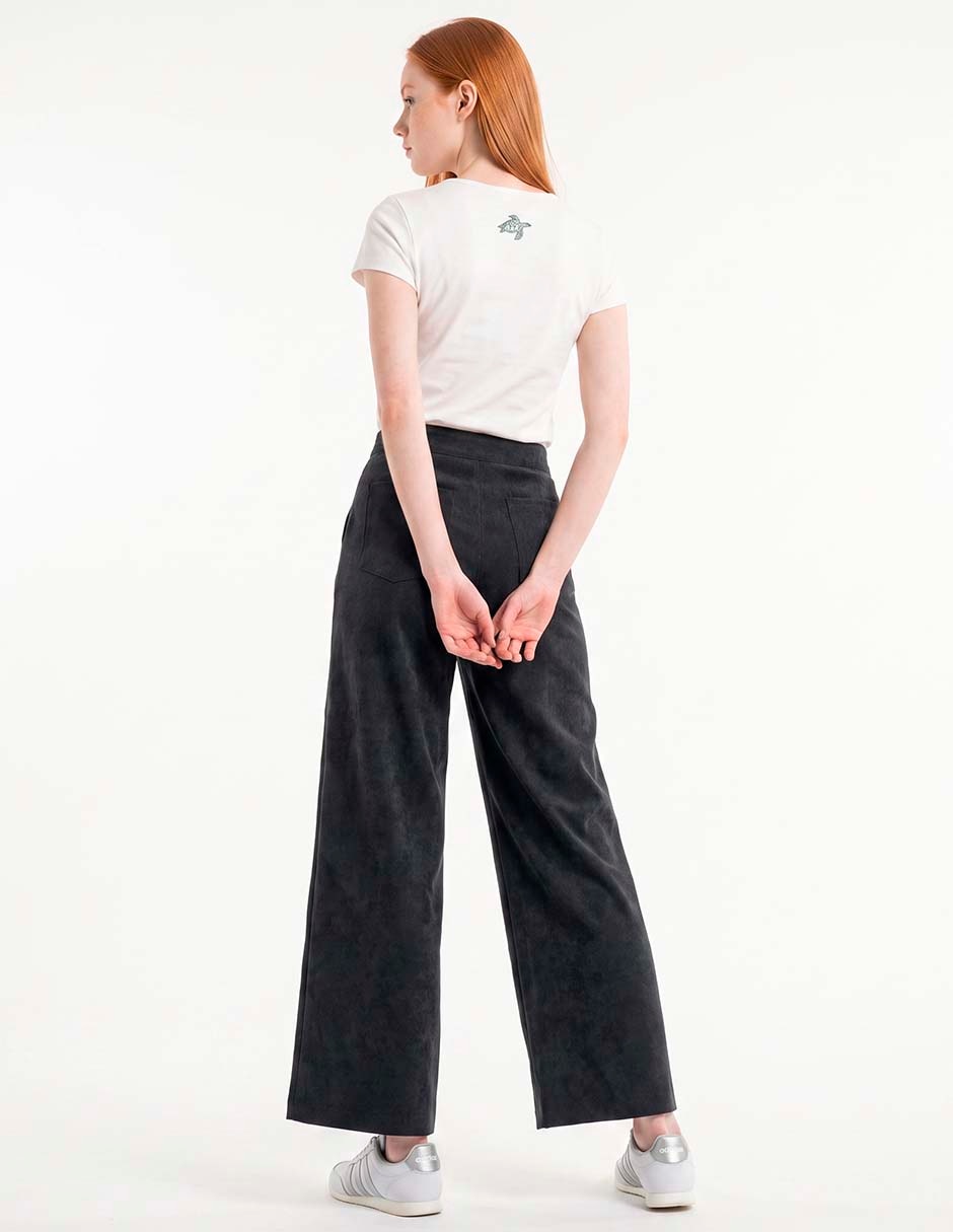 Jeans wide leg aeropostale a la cintura para mujer 4