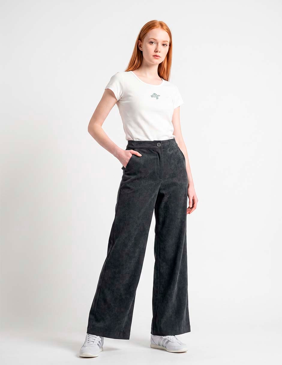 Jeans wide leg aeropostale a la cintura para mujer 3