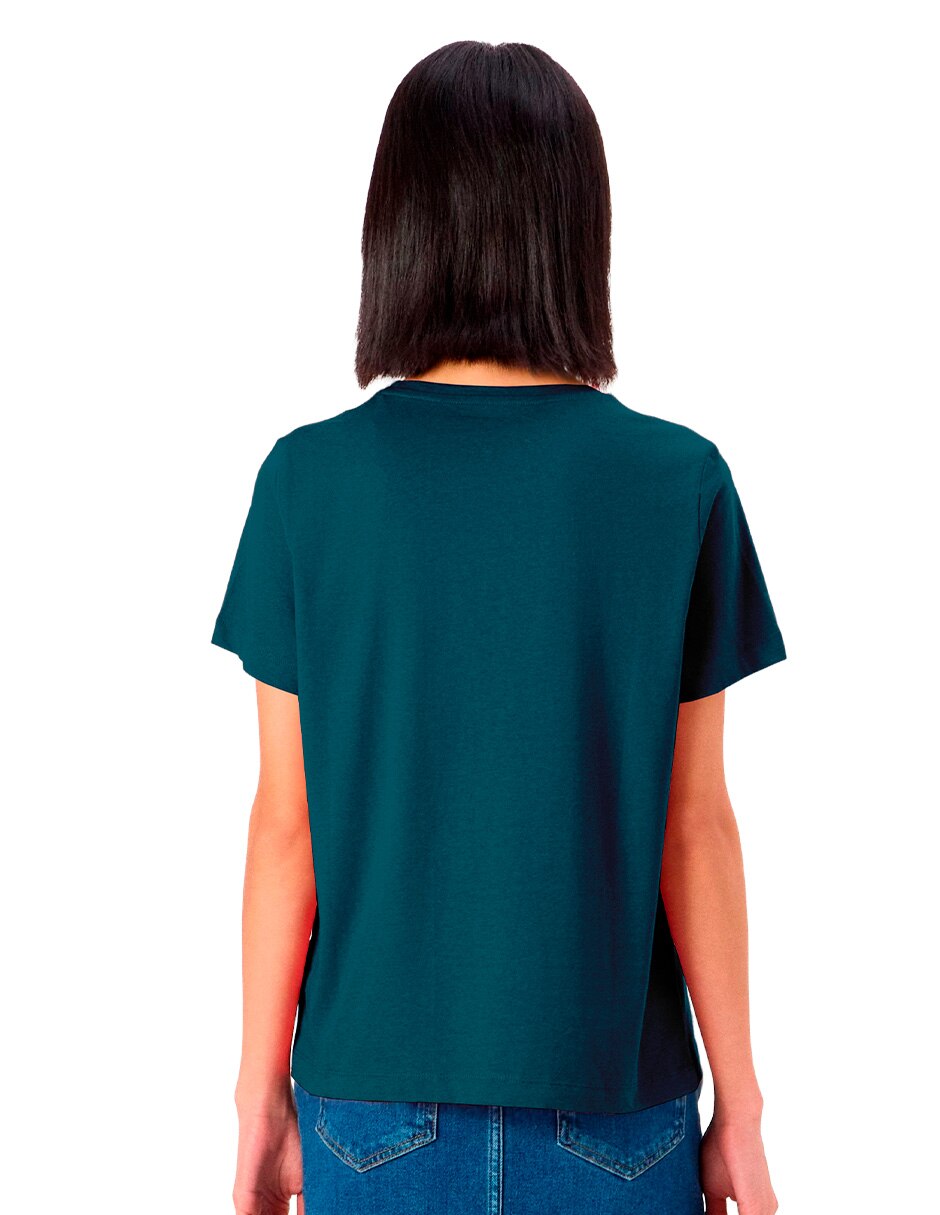 Playera manga corta winnie pooh cuello redondo para mujer 3