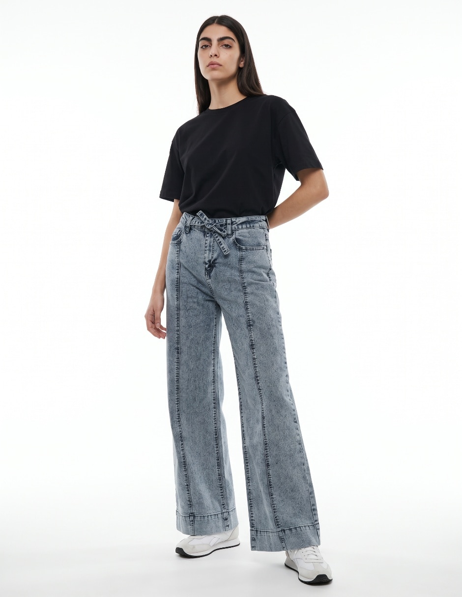 Jeans wide leg 38924OCT para mujer