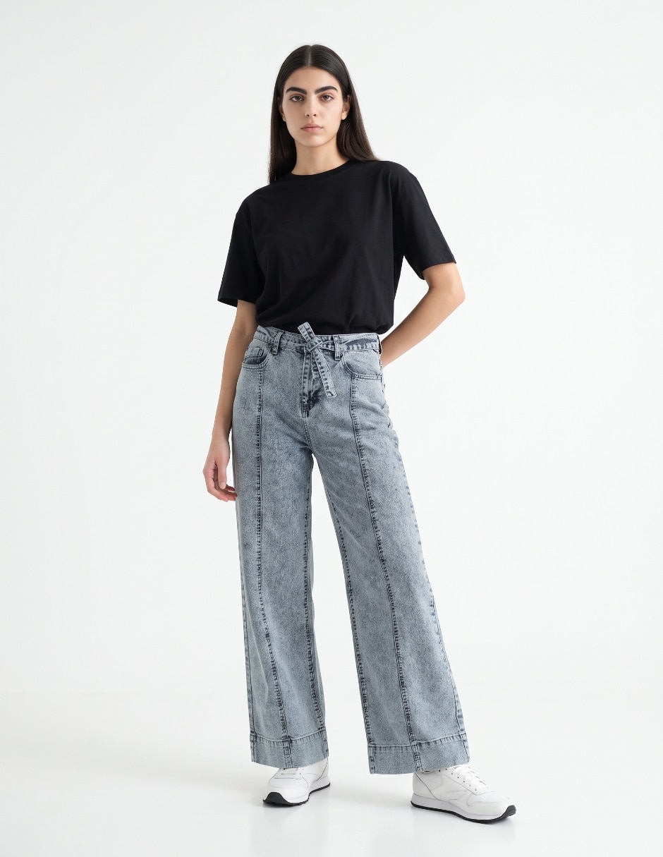 Jeans wide leg 38924OCT para mujer