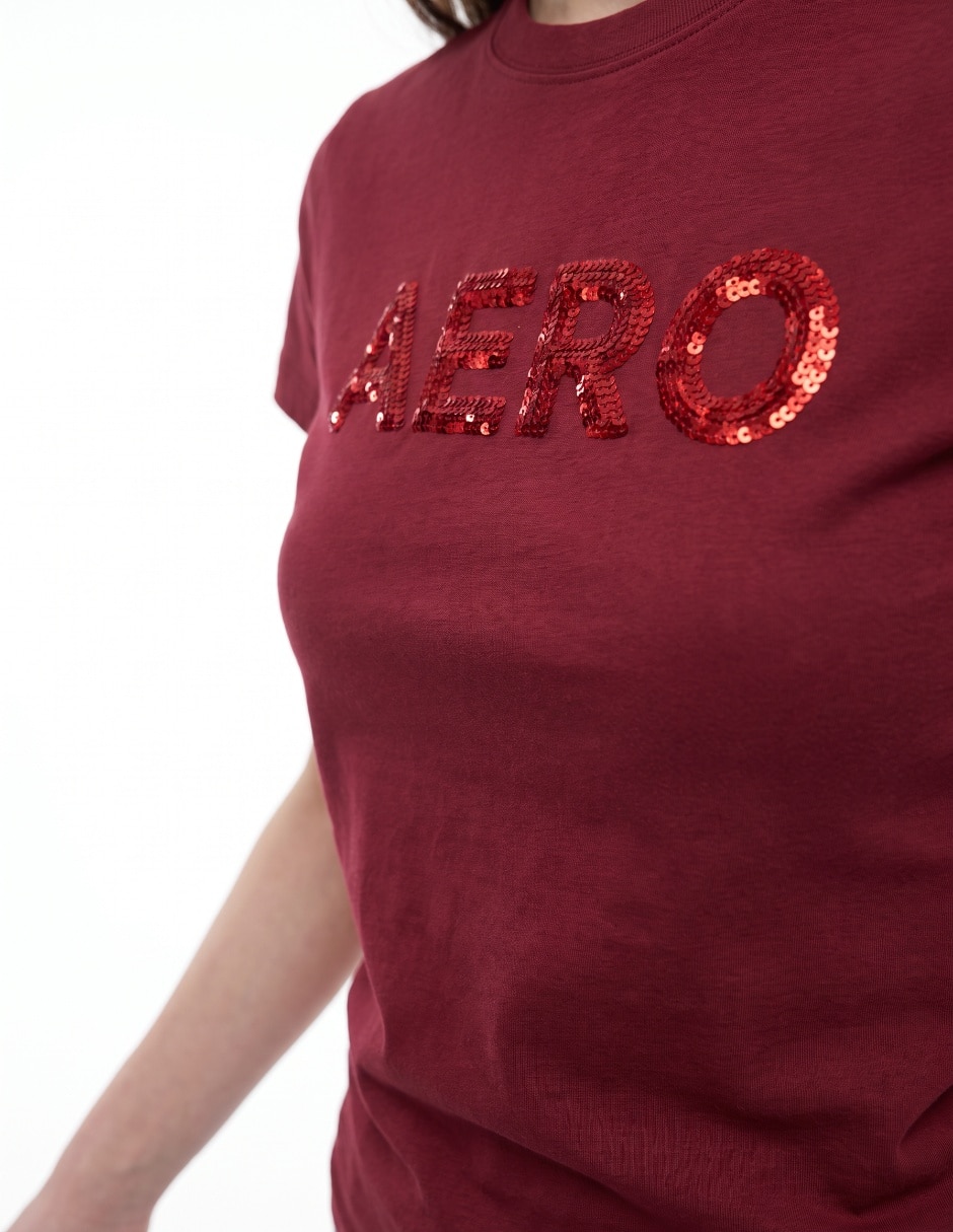 Playera manga corta cuello redondo para mujer 4