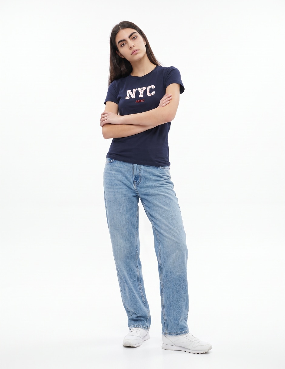 Playera manga corta cuello redondo para mujer 3