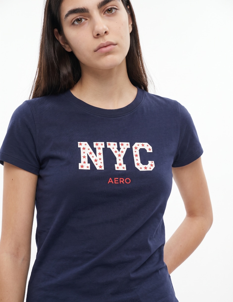 Playera manga corta cuello redondo para mujer 4