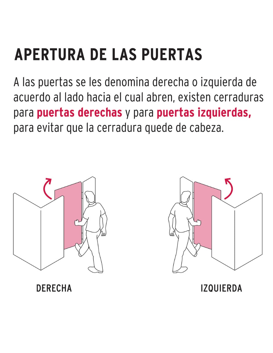 Cerradura electromecánica Hermex CEM-32I de izquierda
